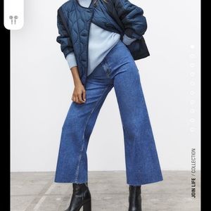 ZARA marine straight jeans worn